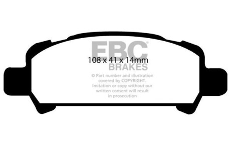 Гальмівні колодки тюнінгові EBC DP31293C