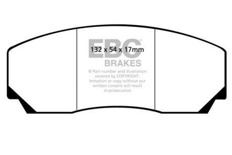 Гальмівні колодки тюнінгові EBC DP4002R