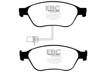 Гальмівні колодки тюнінгові EBC DP41535R