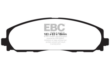Гальмівні колодки тюнінгові EBC DP41888R