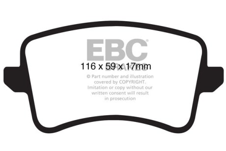 Гальмівні колодки тюнінгові EBC DP41988R