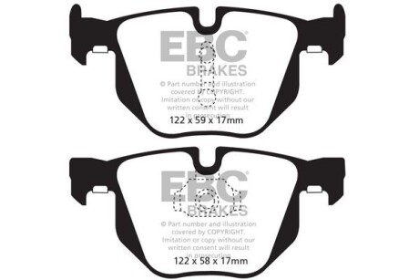Гальмівні колодки тюнінгові EBC DP42009R