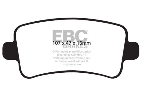 Гальмівні колодки тюнінгові EBC DP42016R