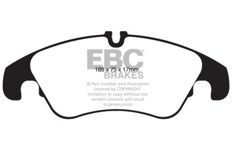 Гальмівні колодки тюнінгові EBC DP42022R