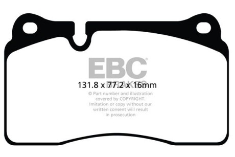 Гальмівні колодки тюнінгові EBC DP42070R