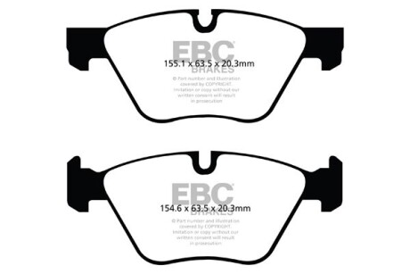 Гальмівні колодки тюнінгові EBC DP42077R