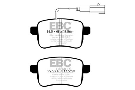Гальмівні колодки тюнінгові EBC DP42079R