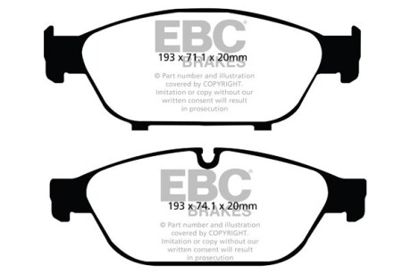 Гальмівні колодки тюнінгові EBC DP42086R