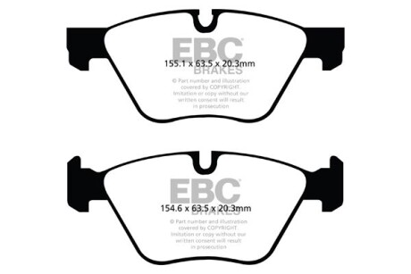 Гальмівні колодки тюнінгові EBC DP42088R