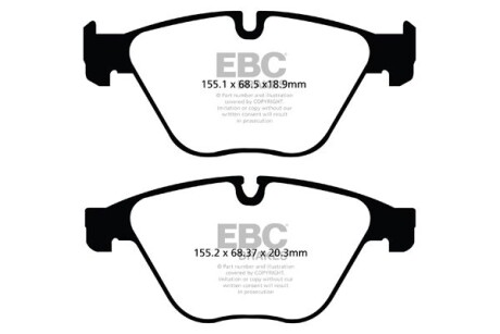 Гальмівні колодки тюнінгові EBC DP42103R
