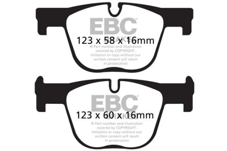 Гальмівні колодки тюнінгові EBC DP42131R