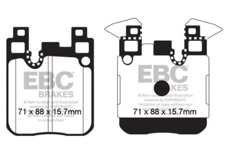 Гальмівні колодки тюнінгові EBC DP42133R