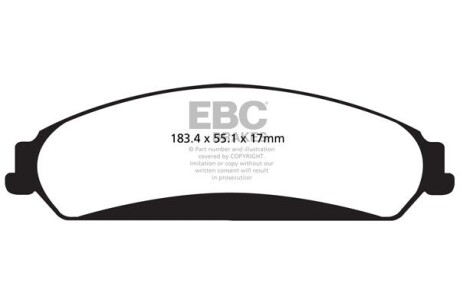 Гальмівні колодки тюнінгові EBC DP42139R