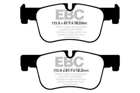 Гальмівні колодки тюнінгові EBC DP42143R