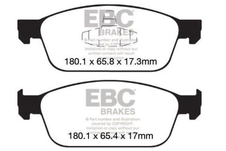 Гальмівні колодки тюнінгові EBC DP42145R