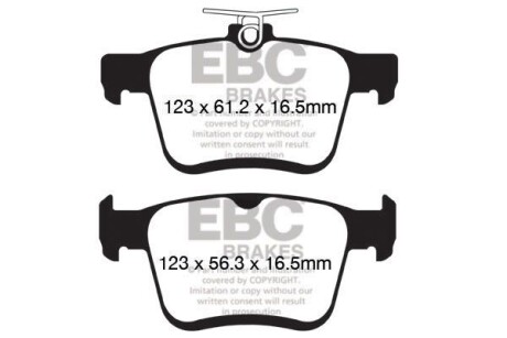 Гальмівні колодки тюнінгові EBC DP42153R
