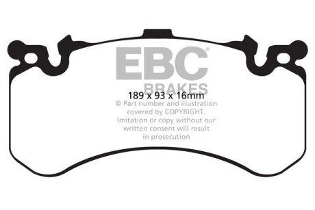 Гальмівні колодки тюнінгові EBC DP42158R