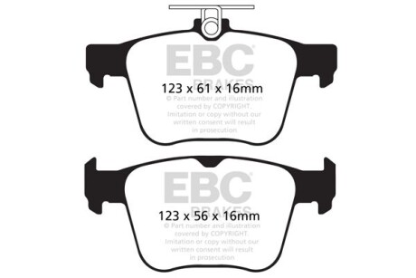 Гальмівні колодки тюнінгові EBC DP42173R