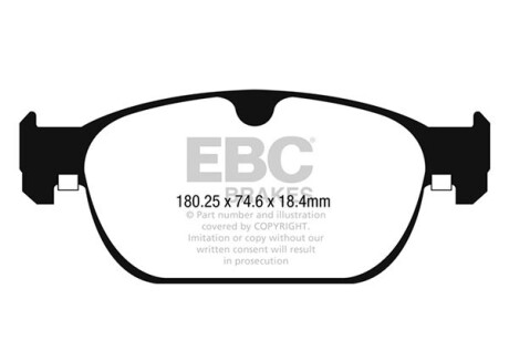 Гальмівні колодки тюнінгові EBC DP42260R