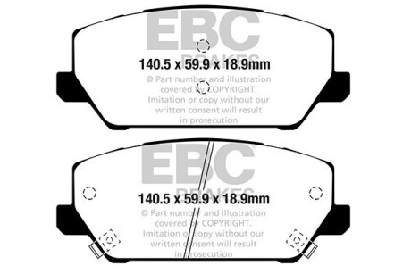 Гальмівні колодки тюнінгові EBC DP42343R