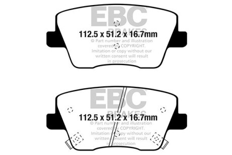 Гальмівні колодки тюнінгові EBC DP42344R