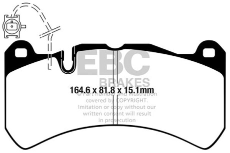 Гальмівні колодки тюнінгові EBC DP42355R