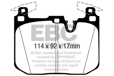 Гальмівні колодки тюнінгові EBC DP42360R
