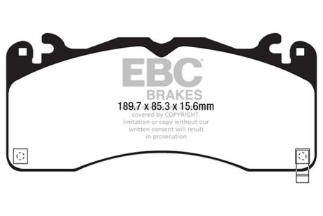 Гальмівні колодки тюнінгові EBC DP43040R