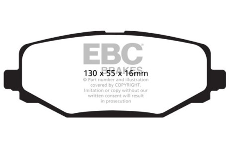 Гальмівні колодки тюнінгові EBC DP61889