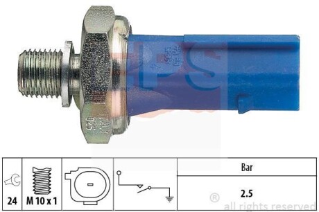 VW датчик тиску мастила AUDI A4 1.8FSI 12-,Skoda,Golf,Passat EPS 1.800.192