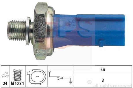 VW датчик тиску мастила VW 2.0 12- (синій) EPS 1.800.212 (фото 1)