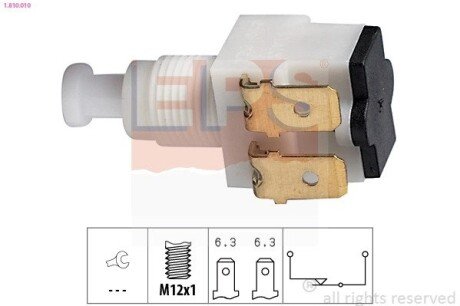 CITROEN вимикач STOP-сигналів VOLVO EPS 1.810.010