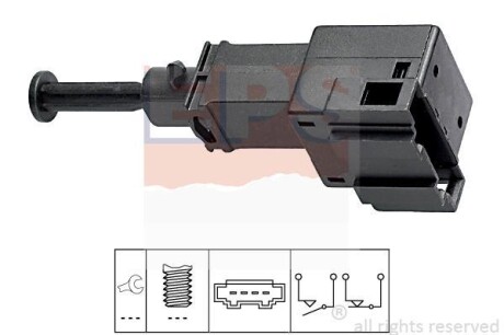 VW вмикач світла &quot;STOP&quot; Lupo, Polo, Golf/Bora AUDI SKODA EPS 1.810.151