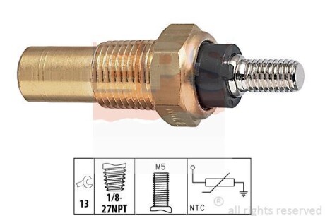 FORD датчик температури води ESCORT 86-98 EPS 1.830.124