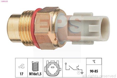 TOYOTA температурний датчик включення вентилятора радіатора AVENSIS 97- EPS 1.850.223