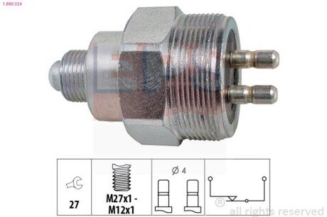 DB Переключатель света з/хода Sprinter 95-06,Vito 03-,Sprinter 06- EPS 1.860.324