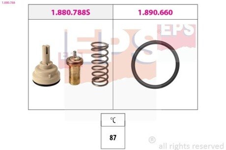 VW Р/к термостата SKODA SEAT, 1,6 EPS 1.880.788