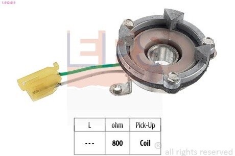 OPEL Датчик ХОЛЛА для распределителя зажигания DELCO REMY Corsa 1,2-1,6 82- EPS 1.912.011