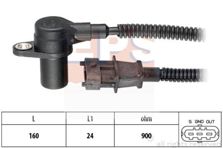 KIA Датчик оборотов двигателя SORENTO I (JC) 2.5 CRDi 06-11 EPS 1.953.588