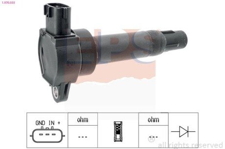 DB котушка запалювання SMART Fortwo 1,0 07- EPS 1.970.503