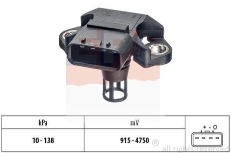 TOYOTA Датчик тиску повітря AURIS 1.8 Hybrid 10-, PRIUS 1.8 Hybrid 08-, LEXUS RX 3.5 15- EPS 1.993.320 (фото 1)