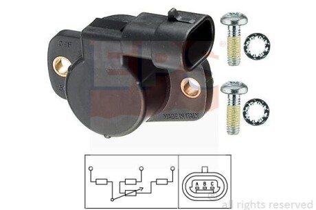 RENAULT датчик положення дросельної заслонки Megane 99-,Logan 1,6 16V 06- EPS 1.995.083