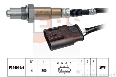 FIAT Лямбда-зонд FIORINO Мінівен 1.4 08-, PUNTO 1.2/1.4 12-, ALFA ROMEO MITO 1.4 11-18 EPS 1.998.381