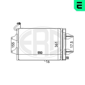 Радіатор кондиціонера ERA 667017