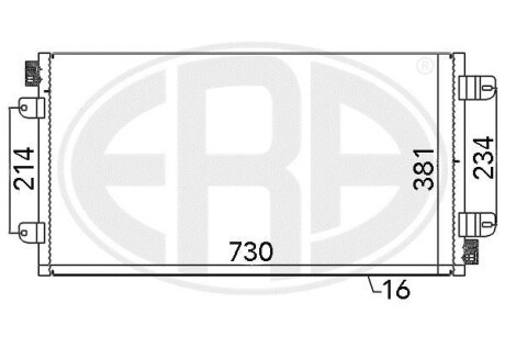 Радіатор кондиціонера ERA 667030