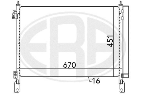 Радіатор кондиціонера ERA 667147
