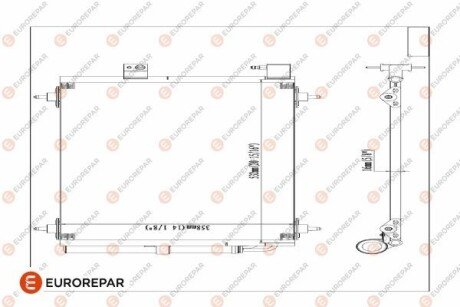 Радіатор кондиціонера EUROREPAR 1610161080