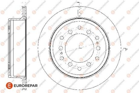 8708309198 ДИСК ГАЛЬМ?ВНИЙ ЗАДН?Й 2ШТ. EUROREPAR 1667865580