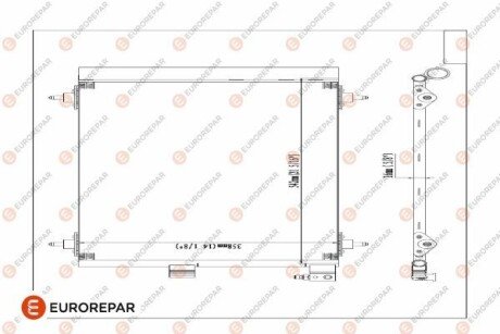 Радіатор кондиціонера EUROREPAR E163277