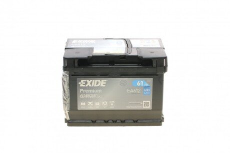 Акумулятор 61Ah-12v PREMIUM (242х175х175), R, EN600 EXIDE EA612